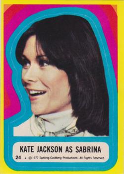 1977 Topps Charlie's Angels - Stickers #24 Kate Jackson As Sabrina Front