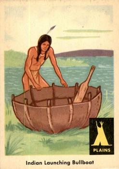 1959 Fleer Plains Indians (R730-2) #7 Indian Lauching Bullboat Front