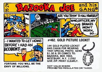 1975 Topps Bazooka Joe and His Gang #75-24 Fortune: You will be the envy of millions. Front