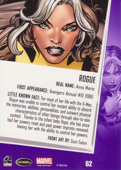 2013 Rittenhouse Women of Marvel Series 2 #62 Rogue Back