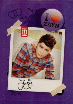2013 Panini One Direction - Stickers #3 Zayn Malik Front
