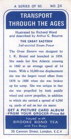 1966 Brooke Bond Transport Through the Ages #24 The Great Eastern Back