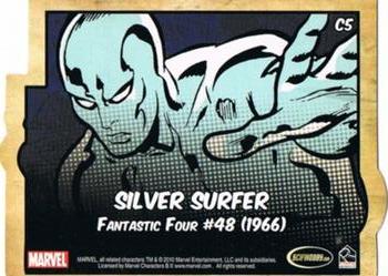 2010 Rittenhouse 70 Years of Marvel Comics - Characters #C5 Silver Surfer Back