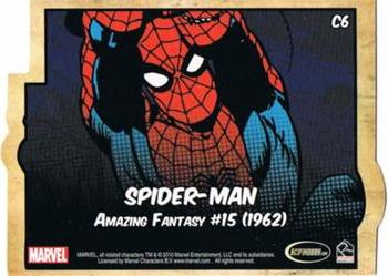 2010 Rittenhouse 70 Years of Marvel Comics - Characters #C6 Spider-Man Back