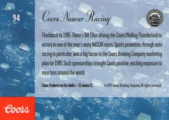 1995 Coors #94 Coors Nascar Racing Back