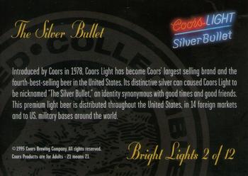 1995 Coors - Bright Lights #2 The Silver Bullet Back
