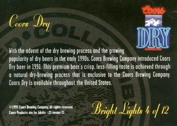 1995 Coors - Bright Lights #4 Coors Dry Back