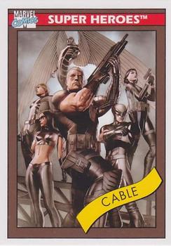 2013 Fleer Retro Marvel  - 1990 Marvel Universe Design #1 Cable Front