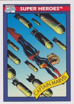 2013 Fleer Retro Marvel  - 1990 Marvel Universe Design #3 Captain Marvel Front
