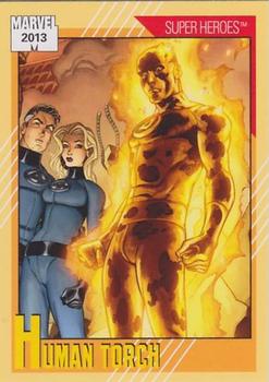 2013 Fleer Retro Marvel  - 1991 Marvel Universe Design #8 Human Torch Front