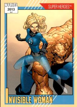 2013 Fleer Retro Marvel  - 1991 Marvel Universe Design #10 Invisible Woman Front