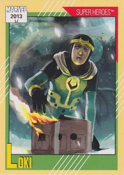 2013 Fleer Retro Marvel  - 1991 Marvel Universe Design #12 Loki Front