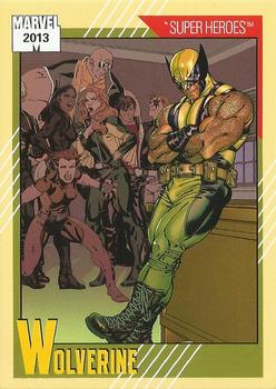 2013 Fleer Retro Marvel  - 1991 Marvel Universe Design #13 Wolverine Front
