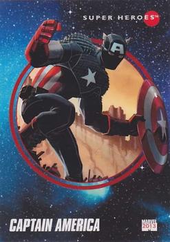 2013 Fleer Retro Marvel  - 1992 Marvel Universe Design #1 Captain America Front