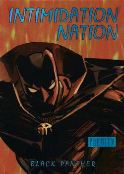 2013 Fleer Retro Marvel  - Intimidation Nation #IN7 Black Panther Front