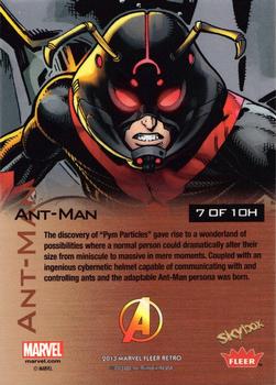 2013 Fleer Retro Marvel  - Metal Hardware #H7 Ant-Man Back