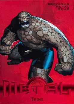 2013 Fleer Retro Marvel  - Precious Metal Gems Red #3 Thing Front