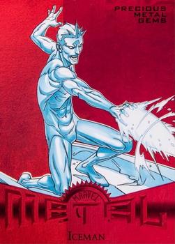 2013 Fleer Retro Marvel  - Precious Metal Gems Red #21 Iceman Front