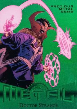 2013 Fleer Retro Marvel  - Precious Metal Gems Green #13 Doctor Strange Front