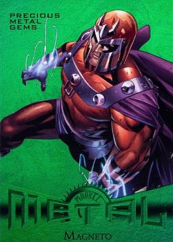 2013 Fleer Retro Marvel  - Precious Metal Gems Green #36 Magneto Front