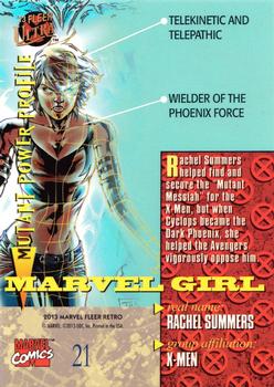 2013 Fleer Retro Marvel  - Ultra X-Men #UX21 Marvel Girl Back