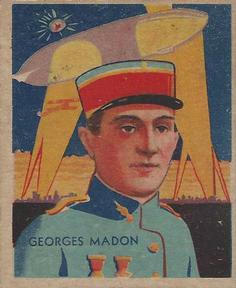 1934 National Chicle Sky Birds (R136) #54 Georges Madon Front