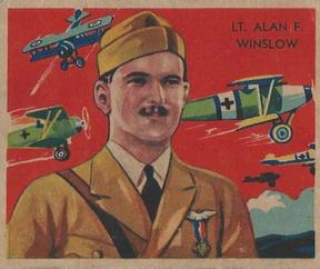 1934 National Chicle Sky Birds (R136) #102 Lt. Alan F. Winslow Front
