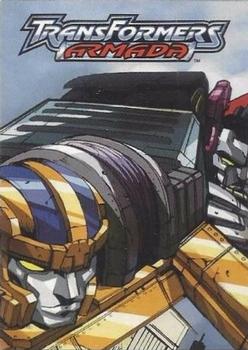 2003 Fleer Transformers Armada - Gold #87 Puzzle A - Piece 3 Front