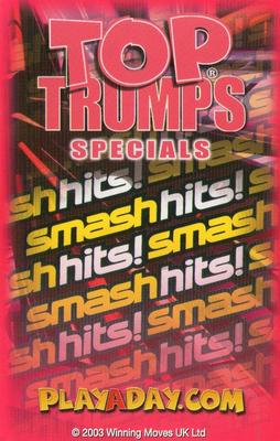 2003 Top Trumps Smash Hits! Popstars 2 #NNO Sarah - Girls Aloud Back
