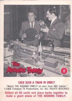 1964 Donruss The Addams Family #8 Ever Seen a Train in Orbit? Front