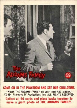 1964 Donruss The Addams Family #59 Come on in the Playroom and See Our Guillotine Front
