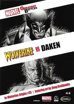 2013 Rittenhouse Marvel Greatest Battles #44 Wolverine / Daken Back