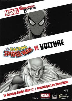 2013 Rittenhouse Marvel Greatest Battles #47 Spider-Man / Vulture Back