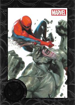 2013 Rittenhouse Marvel Greatest Battles #50 Spider-Man / Rhino Front