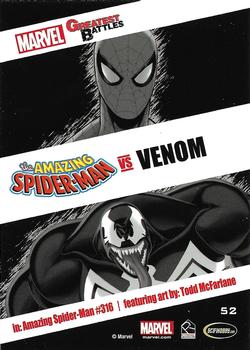 2013 Rittenhouse Marvel Greatest Battles #52 Spider-Man / Venom Back