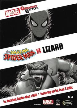 2013 Rittenhouse Marvel Greatest Battles #53 Spider-Man / Lizard Back