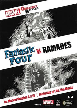 2013 Rittenhouse Marvel Greatest Battles #62 Fantastic Four / Ramades Back