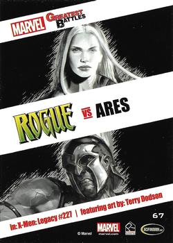 2013 Rittenhouse Marvel Greatest Battles #67 Rogue / Ares Back