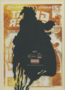 2013 Rittenhouse Marvel Greatest Battles - Gold Covers #GC2 Ghost Rider Back