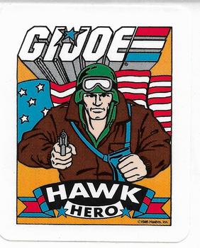 1986 Hasbro G.I. Joe Action Cards - Stickers #NNO Hawk Front