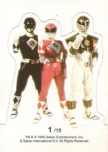 1995 Merlin Power Rangers - Stand Ups #1 Stand Up 1 Front