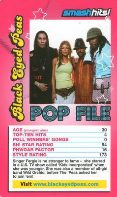 2005 Top Trumps Specials Smash Hits Pop Stars 3 #NNO Black Eyed Peas Front