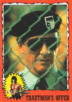 1985 Topps Rambo First Blood Part II #3 Trautman's Offer Front