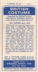 1967 Brooke Bond British Costume #1 Day Clothes about 1050 Back