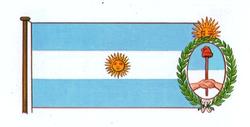 1967 Brooke Bond Flags and Emblems of the World #42 Argentina Front