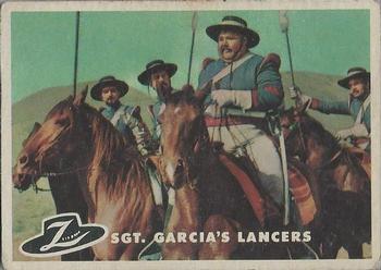 1958 Topps Zorro #68 Sgt. Garcia's Lancers Front