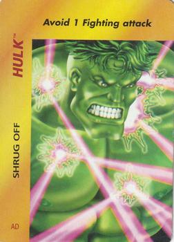 1997 Fleer Spider-Man - Marvel OverPower Special Characters #NNO Hulk - Shrug Off (AD) Front