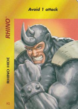 1997 Fleer Spider-Man - Marvel OverPower Special Characters #NNO Rhino - Rhino Hide (AG) Front