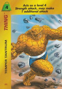 1997 Fleer Spider-Man - Marvel OverPower Special Characters #NNO Thing - Temper Tantrum (AA) Front