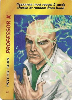 1997 Fleer Spider-Man - Marvel OverPower Special Characters #NNO Professor X - Psychic Scan (AJ) Front